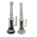 [4 Pack Bundle] 16" Assorted Center Piece Glass Waterpipe – 14mm Bowl Glass Bong ONE Flower Green