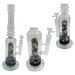 [4 Pack Bundle] 16" Assorted Center Piece Glass Waterpipe – 14mm Bowl Glass Bong ONE Ocean Black