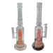 [4 Pack Bundle] 16" Assorted Center Piece Glass Waterpipe – 14mm Bowl Glass Bong ONE Flower Pink