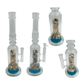 16" Assorted Center Piece Glass Waterpipe – 14mm Bowl Glass Bong Canadian Distributor Ocean Blue