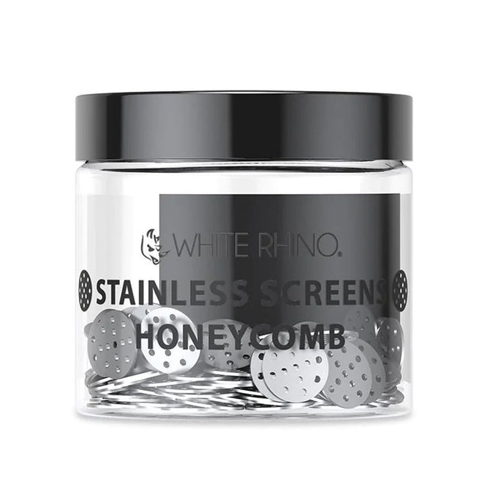 White Rhino | Stainless Honeycomb Screens-200ct Metal Screen Cannatron
