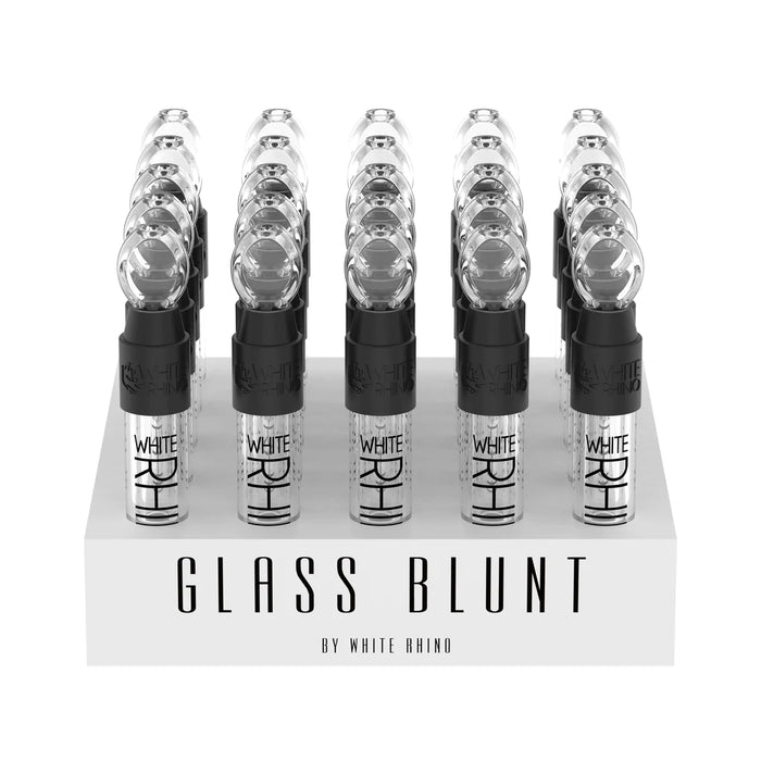 WHITE RHINO | Glass Blunt Slider 25ct Display
