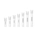 WHITE RHINO | 19/19mm Glass Downstems - 49 COUNT DISPLAY Downstem · Bowlstem Cannatron