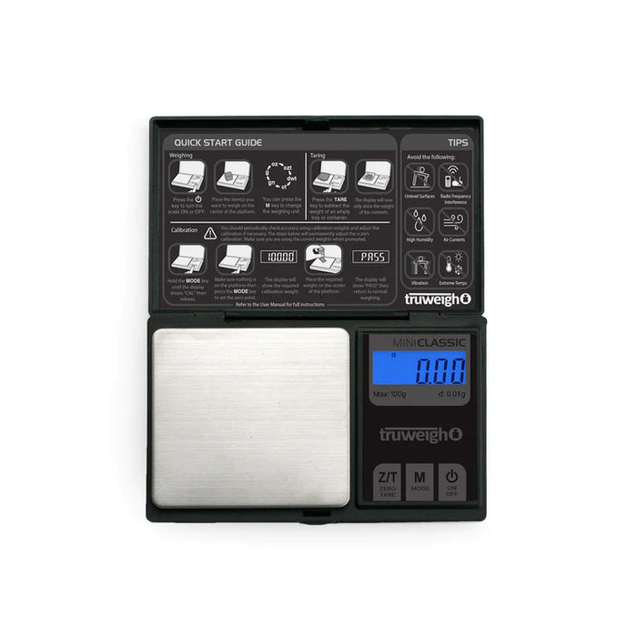 Truweigh | Mini Classic Scale - 100g x 0.01g - Black