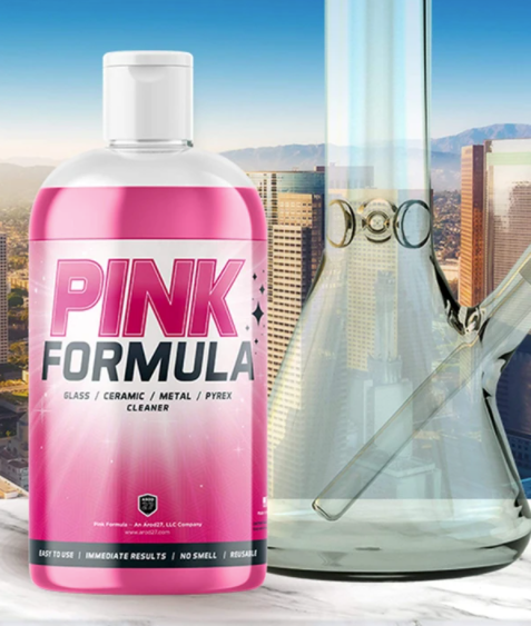 Pink Formula 16oz Reusable glass and pipe cleaner- - One Wholesale