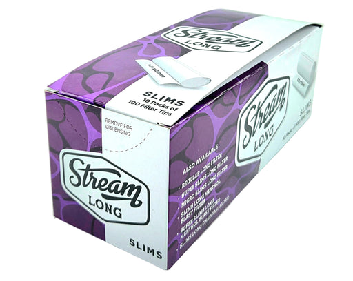 STREAM | Slims Long RYO Filters Display Carton - 10 Bags (Mono Type) Filter Tip STREAM