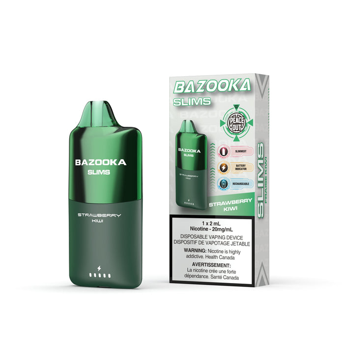 Bazooka | Slims Box of 5 Vape Daddy Strawberry Kiwi