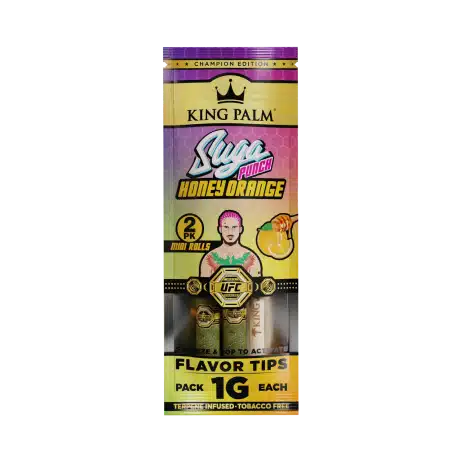 King Palm | 2 Mini Hand-Rolled with flavor tips Box of 20