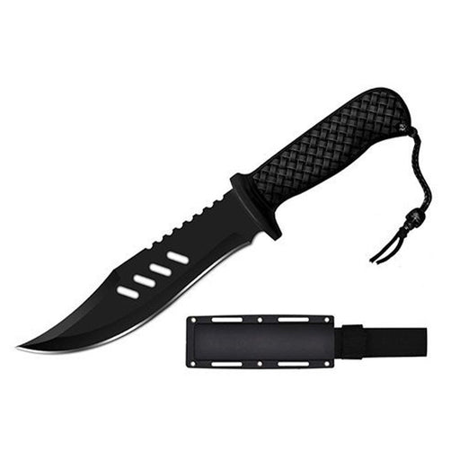 12″ Overall Dagger 3mm Thickness Blade w/ Black Rubber Handle [T222781-10S] Fixed Blade Knives Canadian Distributor