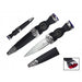 7.5″ overall, Color Gemstone Scottish Sgian-Dubh w/ Sheath [T230570] Fixed Blade Knife Canadian Distributor Red
