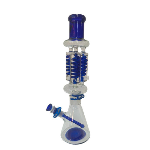 Xtreme | 17.5″ Xtreme Frost Core Freezable Triple coil (TDO-011) Glass Bong Canadian Distributor Blue