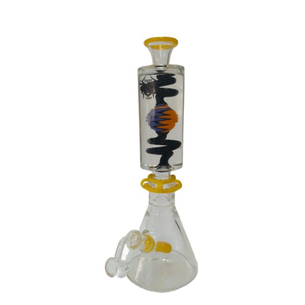 Xtreme | 13″ Ameri Chill Freezable coil (TDO-018) Glass Rig Canadian Distributor Yellow