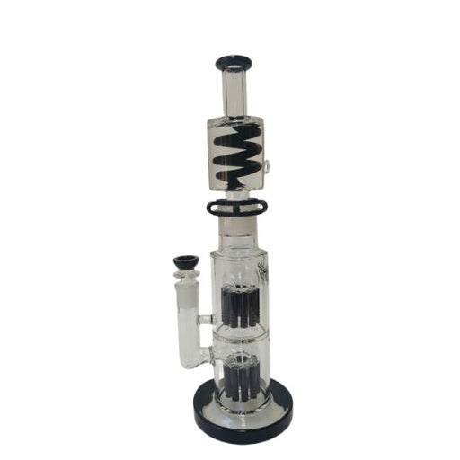 Xtreme | 15″ Dual Tree Frost Freezable coil (TDO-020) Glass Bong Canadian Distributor Black