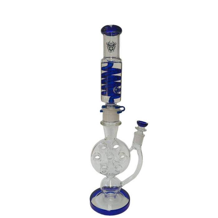Xtreme | 20" Glacia Flow Freezable coil (TDO-027) Glass Bong Canadian Distributor Blue