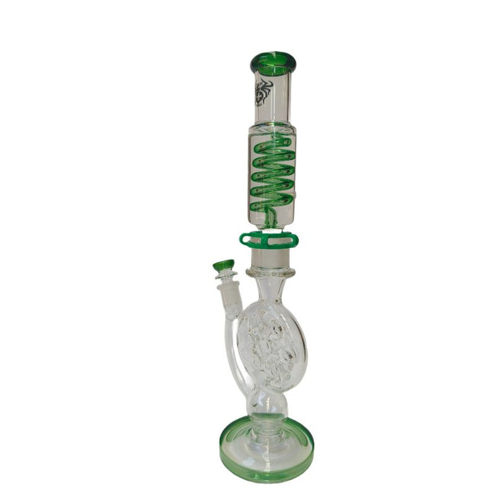 Xtreme | 20" Glacia Flow Freezable coil (TDO-027) Glass Bong Canadian Distributor Green