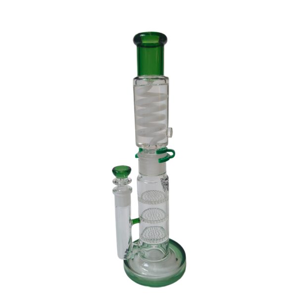Xtreme | 14" FrostHive Freezable coil (TDO-031) Glass Bong Canadian Distributor Green
