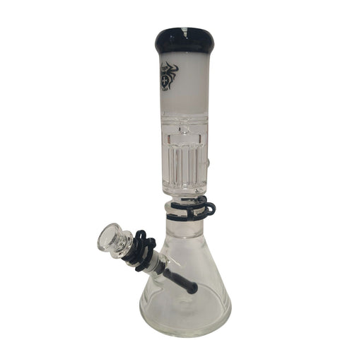 Xtreme | 12″ Frost Nova Triple -Tier Beaker Bong (TDO-003) Glass Bong Canadian Distributor Black