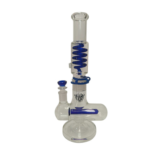 Xtreme | 16″ Freezable Coil Inline Perc Bong (TDO-004) Glass Bong Canadian Distributor Blue