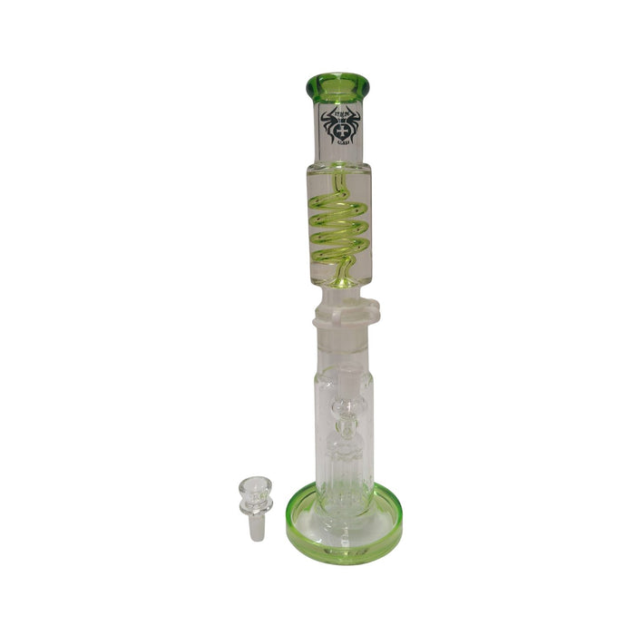 Xtreme | 15″” Xtreme Frost Tree Freezable coil (TDO-009) Glass Bong Canadian Distributor Green