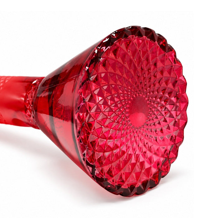 12.5" Crystal Facet Beaker Bong – 7mm Thick Glass