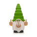 Lit Silicone 6" Give No Fux Gnome Water Pope with glass bowl Bongs Smoking Cat Distribution Green and Yellow