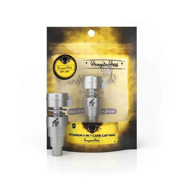 Honeybee Herb | TITANIUM 6 IN 1 CARB CAP DAB NAIL