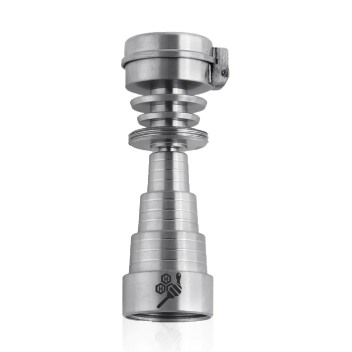 10mm& 14mm&19mm 6 IN 1 Domeless Titanium Nail With Male And Female Joint  Carb Cap Dabber | Wish