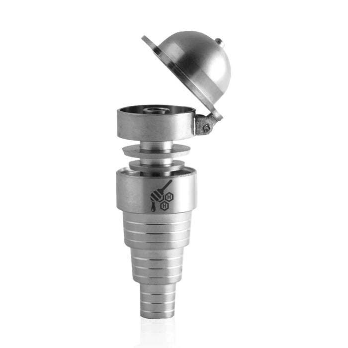 Honeybee Herb | TITANIUM 6 IN 1 BASEBALL CARB CAP DAB NAIL Cap · Dabber · Insert · Clip · Nail Honeybee Herb