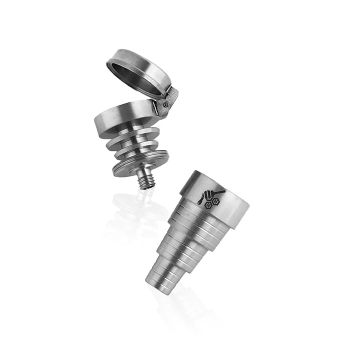 Honeybee Herb | TITANIUM 6 IN 1 CARB CAP DAB NAIL Cap · Dabber · Insert · Clip · Nail Honeybee Herb