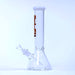 12" 7mm Beaker Glass Bong Glass Bong Super Supplys Inc White