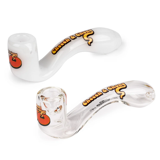Cheech & Chong® Glass | 5"" Clear Commemorative 50th Anniversary Sherlock in a Collectible Tin Glass West Coast Gifts