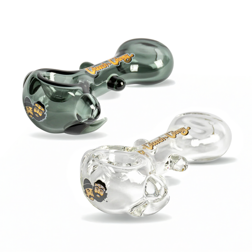 Cheech & Chong® Glass | 4.25" Clear Far Out Man Hand Pipe Glass West Coast Gifts