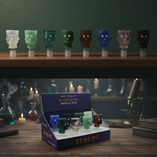 Xtreme | 14mm Male Cartoon Bart Glass Bowl – Assorted Box of 8 (CC405) Bowl · Popper Canadian Distributor