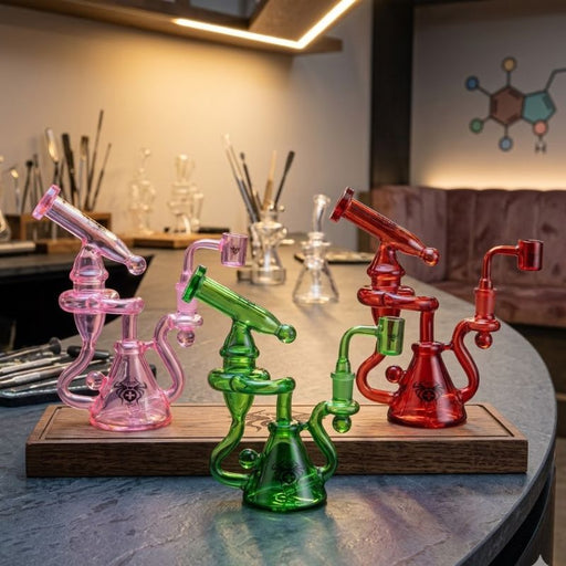 Xtreme | 7" Recycler Dab Rig Bong [XTR-MY004] – Box of 12 Glass Bong Canadian Distributor