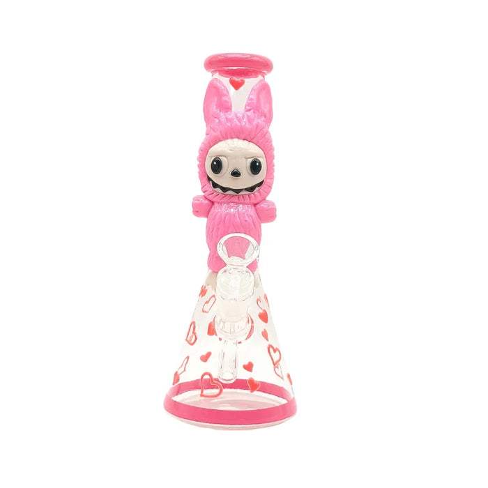 10" Cute Character Glass Beaker Bong (MST193) Glass Bong The MST Pink