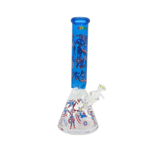 HYDRO | 14" Beaker Super Heron Glass Bong (MST225) Glass Bong The MST Blue