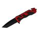 MSK049 - Red & Black Angular Folding Knife Folding Knife The MST Default Title