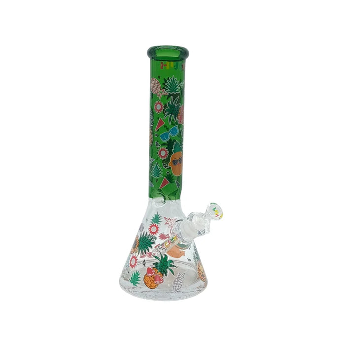 HYDRO | 14" Graphic Beaker Glass Bong (MST228) Glass Bong The MST Green