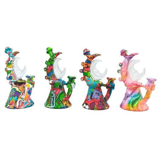 Silicone Beaker Bong with Glass Bowl-Assorted (MST246) Resin · Silicone · Plastic Bong The MST