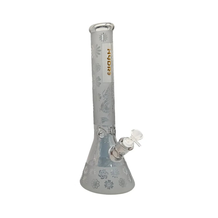 HYDRO | 16" Floral Pattern Glass Bongs (MST285) Glass Bong The MST Grey