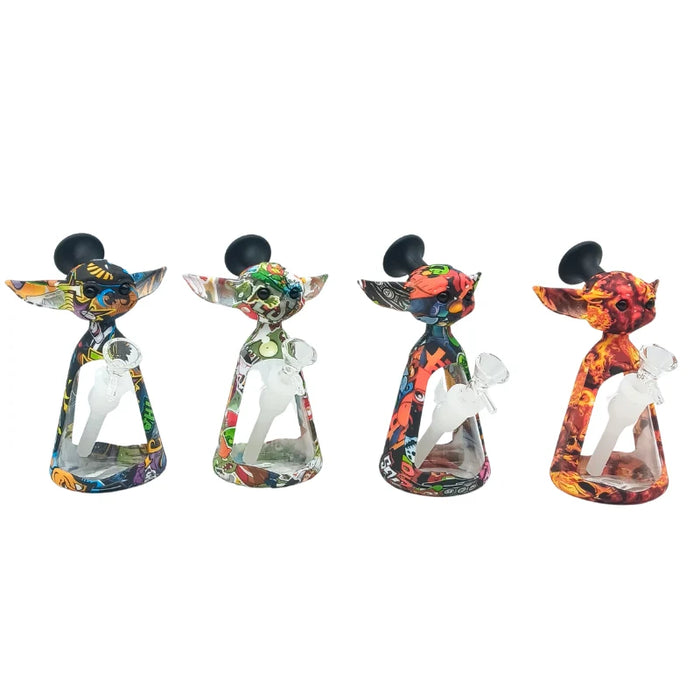 Silicone Character Bong with Glass Chamber-Assorted (MST248) Resin · Silicone · Plastic Bong The MST