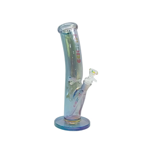 HYDRO | 12" Tilted Tube Electroplated Glass Bong (MST216) Glass Bong The MST Lava Green