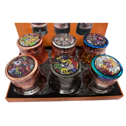 Spinnable Rick & Morty Cartoon Sticker Grinder – MG065-3 Display Pack The MST Default Title