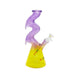HYDRO | 10.4" Zig-Zag Beaker Glass Bong (MST224) Glass Bong The MST Purple + Yellow