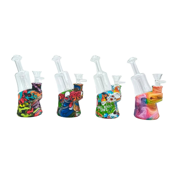 Silicone Base Bong with Glass Tube-Assorted (MST241) Resin · Silicone · Plastic Bong The MST