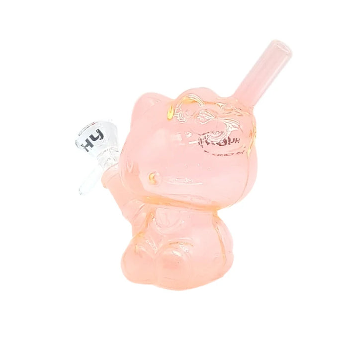 HYDRO | 4" Character Style Colored Glass Mini Rig (MST206) Glass Bong The MST Orange