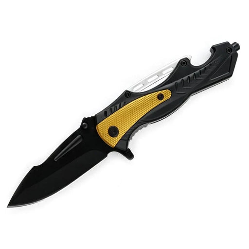 MSK071 - Black & Gold Rescue Folding Knife Folding Knife The MST Default Title