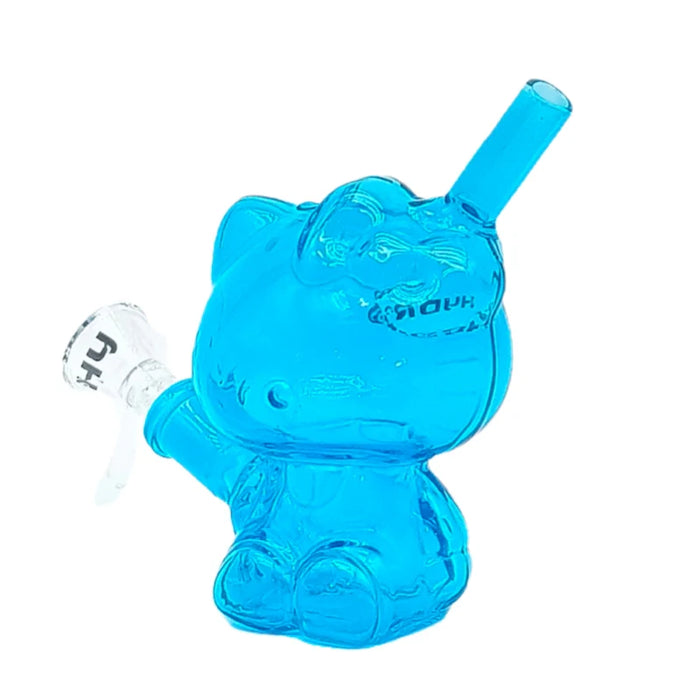 HYDRO | 4" Character Style Colored Glass Mini Rig (MST206) Glass Bong The MST Blue