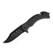 MSK080 - All-Black Serrated Rescue Folding Knife Folding Knife The MST Default Title