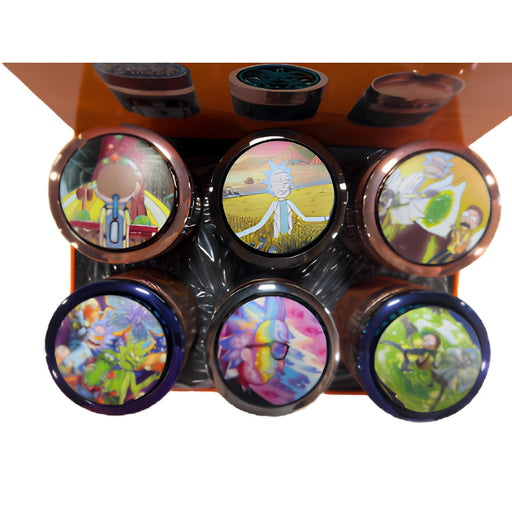 Spinnable Rick & Morty Cartoon Sticker Grinder – MG-064-10 Display Pack The MST Default Title